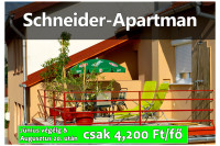 Schneider-Apartman bevezető akciós ár